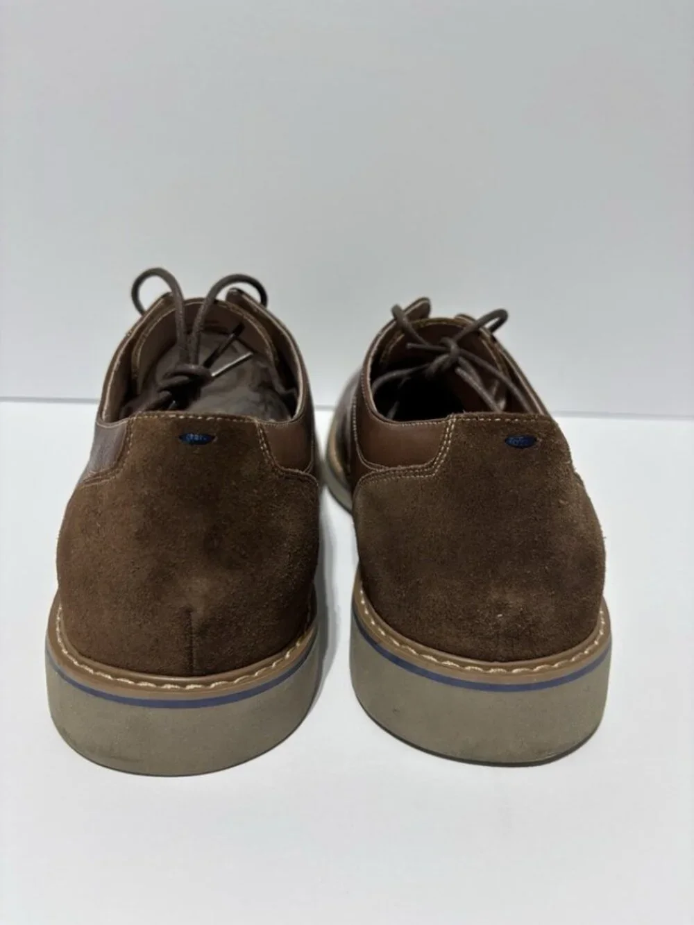 Men's Brown Leather Lace-Up Casual Dress Shoe